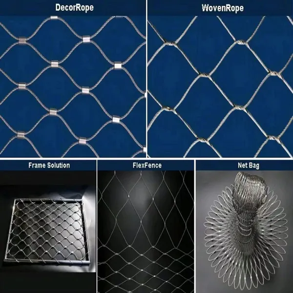 Custom Cut Stainless Steel Rope Mesh With Bending and Welding Services photo-5