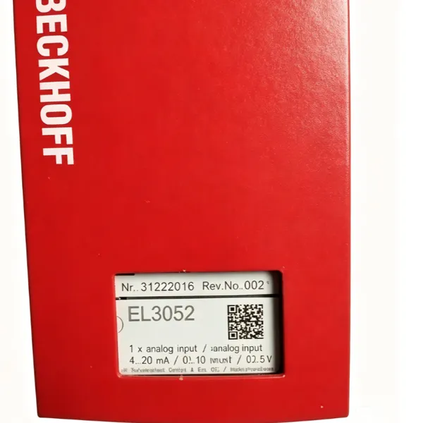 BECKHOFF EL3052 EtherCAT 2 Channel Analog Input Module ±10V Industrial Automation IO Terminal PLC Integration photo-3