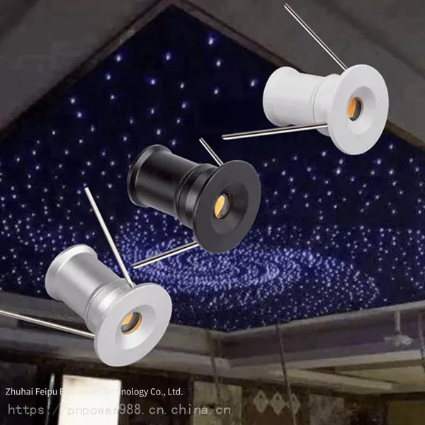 Zhuhai Feipu Led Mini Spotlight Pntd-1w-a15120 Low-voltage Ceiling Light With Starry Sky Effect and Silver Lamp Body photo-5
