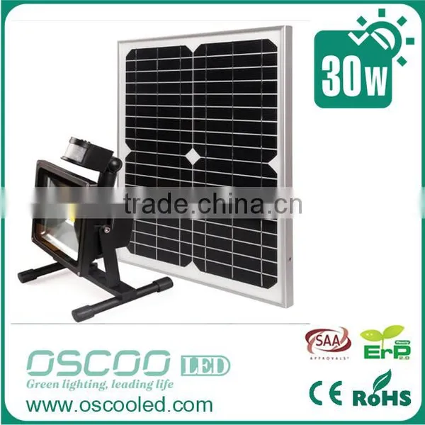 Led Flood Light 30w 30W Solar Rechargeable Light With Solar Panels New Products Led Flood Light 30w photo-2