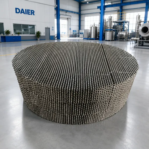 Pingxiang Daier Metal Corrugated Plate Structured Packing 125Y 250Y 350Y 500Y 700Y for Distillation Absorption Scrubbing
