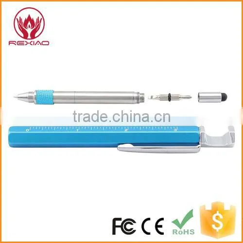 8 in 1 Multifunction Tool Pen With Ruler, Bottle Opener, Phone Stand, Ballpoint Pen, Stylus and 2 Screw Driver photo-4