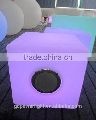 Fashion Rechargeable LED Cube With Bluetooth Speaker photo-4