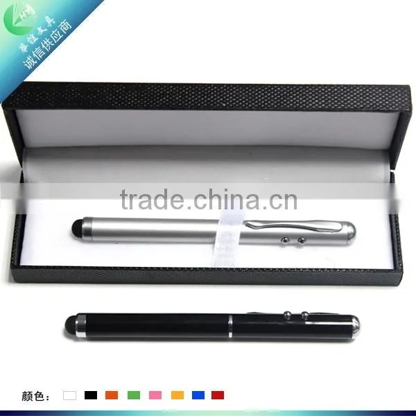 Metal Laser and Led Flashlight Pen With Box for Gift for Client photo-3
