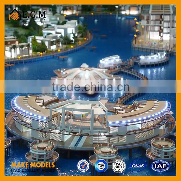 1:300 World Island Malacca Island Tourism Planning Model With Beautiful Light photo-3