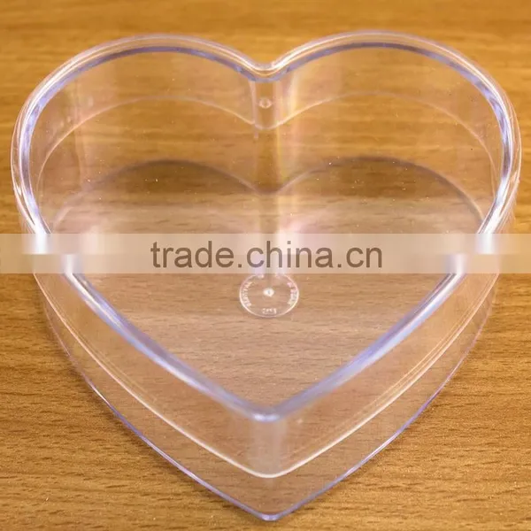 Heart Shaped Clear Acrylic Candy Box Wedding Favors photo-2