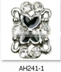 Best Selling Fashion Jewelry Beads Colorful Heart& Flower Shape Crystal Alloy Beads 2014
