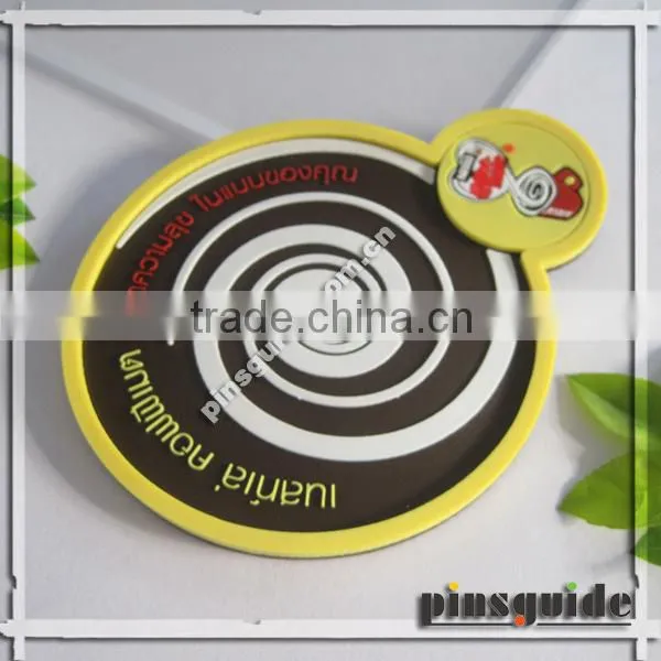 Manufacturer 2014 Transparent Soft PVC Personalized Logo Coffee Coaster For Advertising Gift photo-3