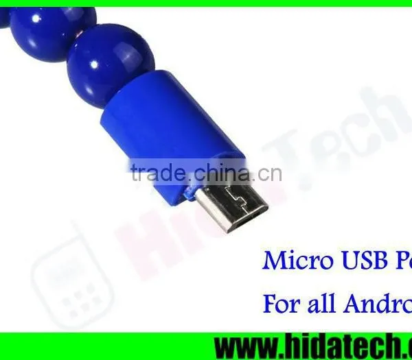 Fashion Buddha Beads USB Cable V8 Data Cable for Samsung Galaxy S6 Edge photo-6
