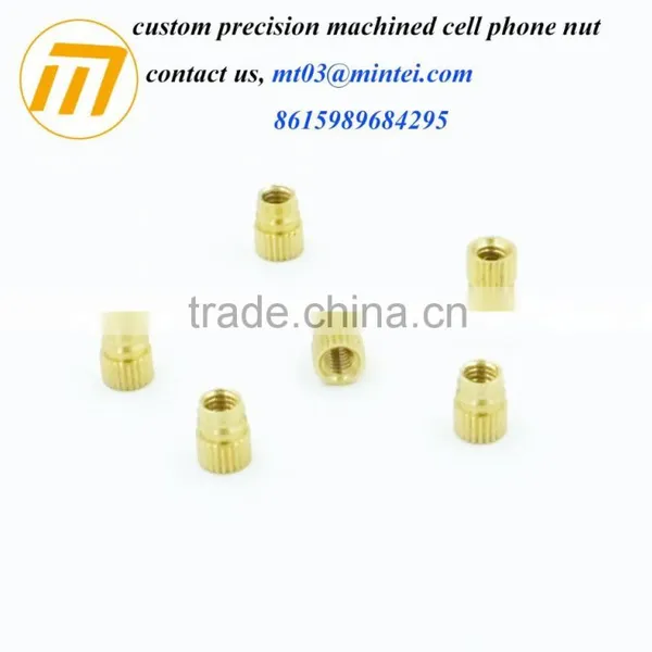 brass round knurling threaded nut Inserts for plastic