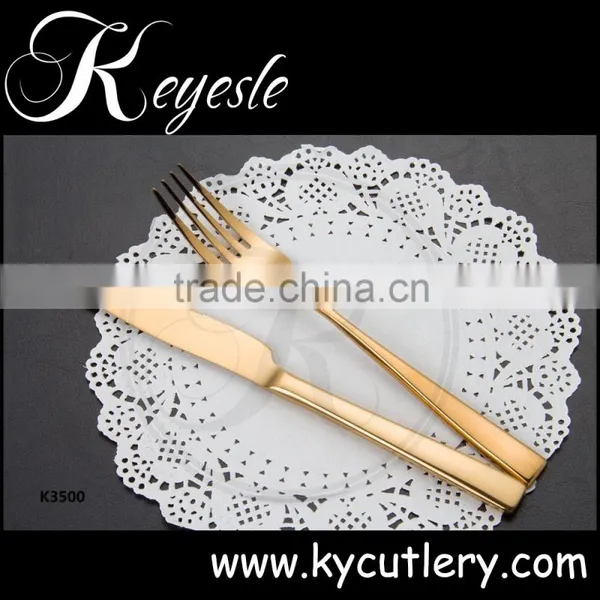 Gold Polishing Flatware,gold Cutlery Set Stainless Steel Dinner photo-4