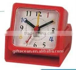 lowest price plastic clock,folding travel alarm Clock