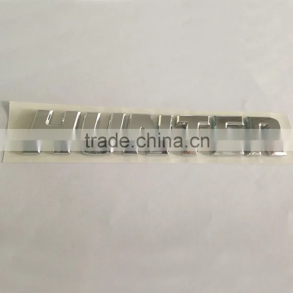 High Quality ABS 3D Car Chrome Letters photo-4