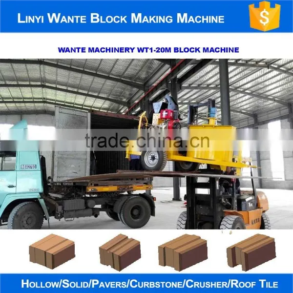WANTE BRAND WT1-20M Moving Interlock Block Machine for Cation Fair Upsell photo-5