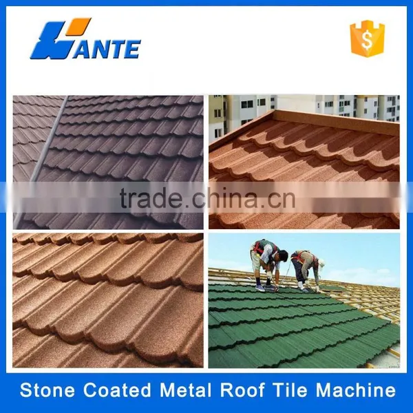 High Quality Aluminum Zinc Plate Colorful Stone Coated Metal Roof Tile Machine, Durability Corrugated Building Materials Quality Choice photo-2