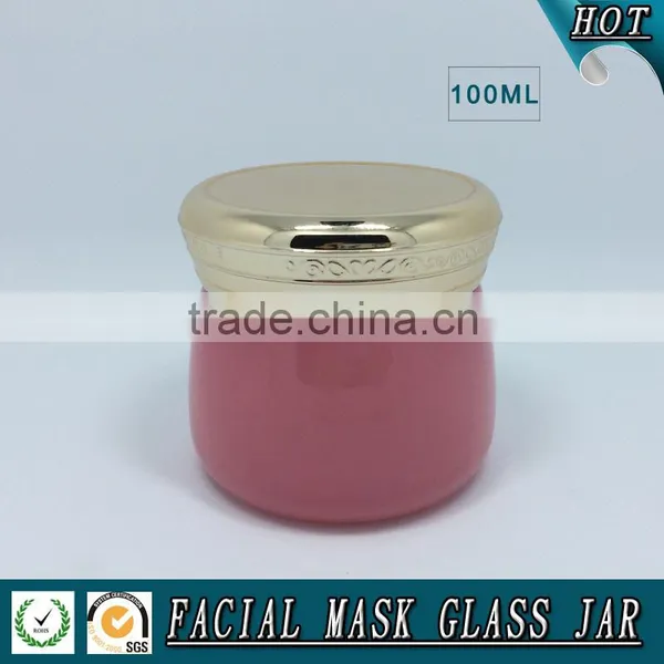 100g Colored Cosmetic Glass Jar photo-3