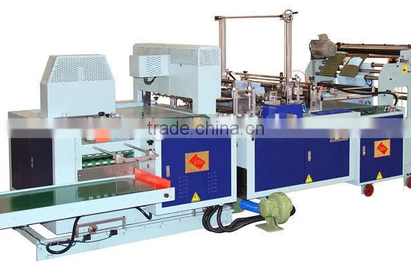 Servo Motor Driven Full Auto Garbage Bag Making & Folding Machine for T-Shirt Style & Flat Style photo-2