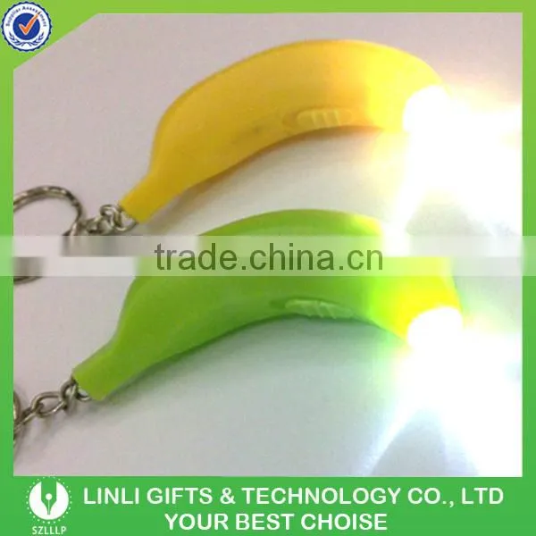 Brand Name Cheap Plastic Led Banana Keychain photo-3