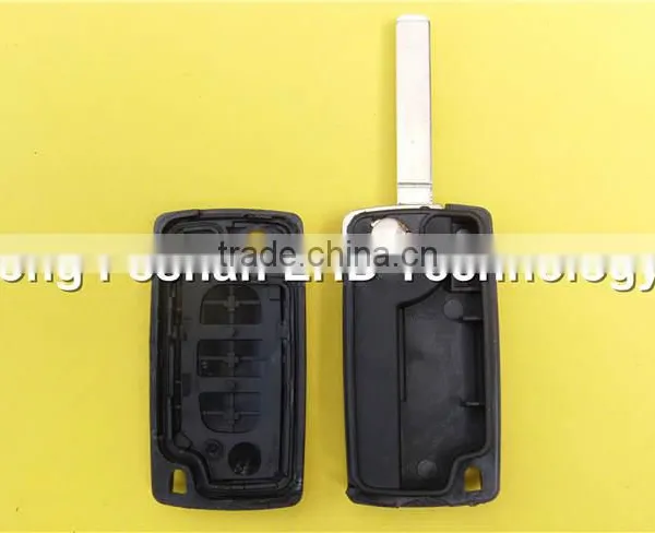 3 Button Flip Key Remote Case Fob Shell for Citroen C4 C5 C6 C8 Picasso Key Blank photo-5