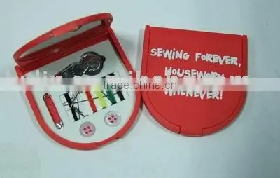 round shape sewing kits with mirror