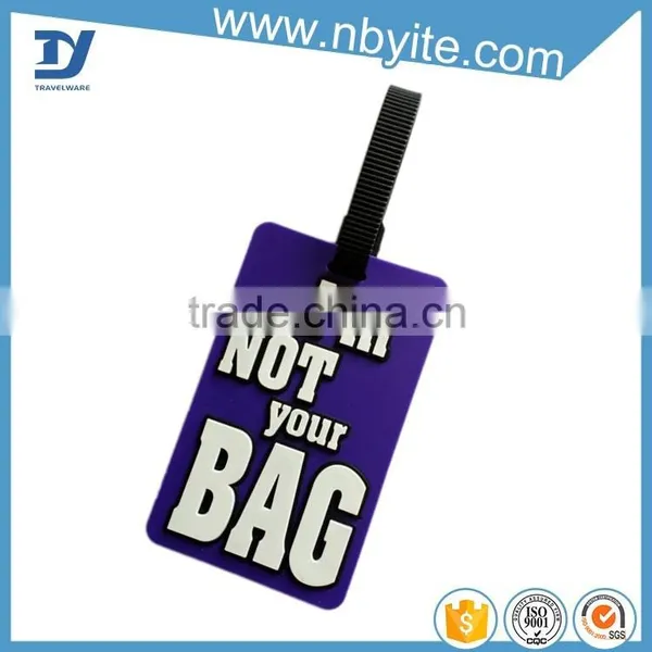 High Quality Custom Logo Pvc Luggage Tag photo-2