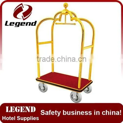Economy Golden Flower Luxury Baggage Trolley photo-3