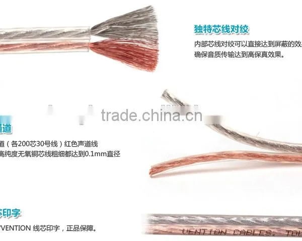 Hot Sale PVC Transparent Flat Parallel Speaker Cable, Electrical Wire photo-2
