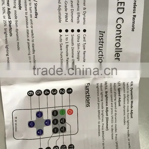 New Products Mini RF LED Remote Controller Wireless For RGB 5050/3528 SMD LED Lights Strip photo-4