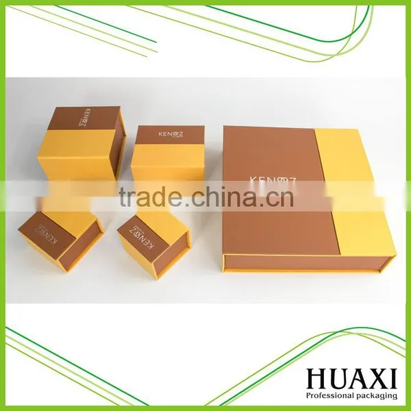 Luxury Gray Cardboard Fancy Paper Leather Jewelry Earrings Gift Box photo-3