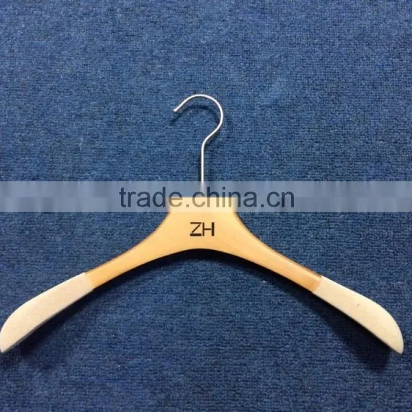 Natural High Quality Wooden Hanger Top Wooden Hanger Long Hook Hanger photo-4