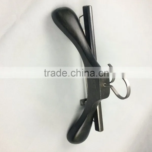 Black Wooden Hanger Suit Wooden Hanger Beech Wood Hotel Hanger photo-5