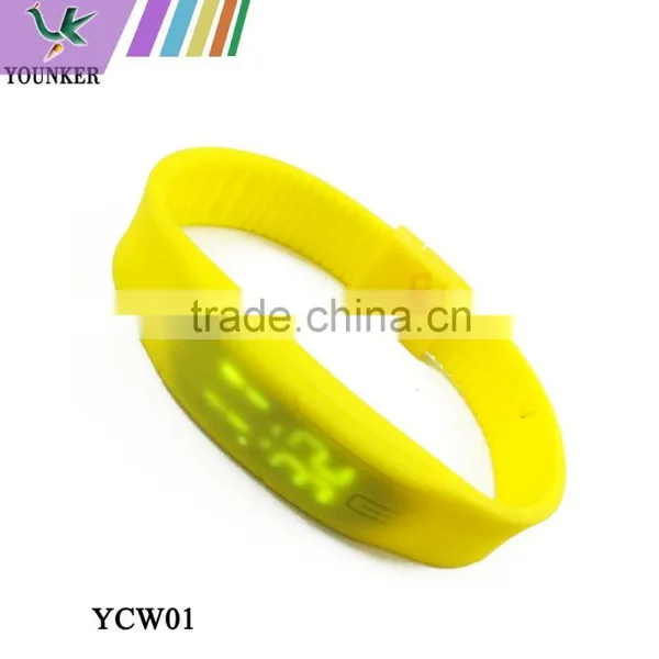 2015 Hot Sale Touch Screen LED Silicone Watch, Unisex Slim LED Silicone Band Sport Watch photo-6