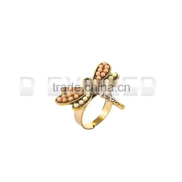 Fashion Butterfly 18k Gold Ring for Customer photo-6