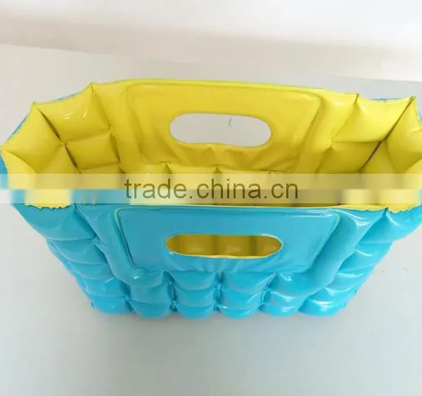 Portable Lightsome Green and Yellow Inflatable Bubble Beach Bag photo-4