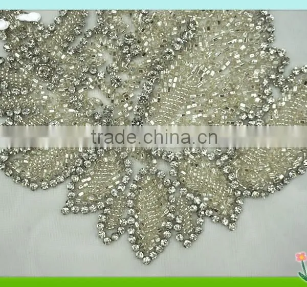 2015 Newest and Fashion Handmake Tulle Applique With Beads RC-315 photo-2