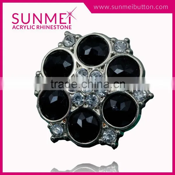 Factory Price Non Flat Back Large Rhinestone Buttons for Shoes photo-3