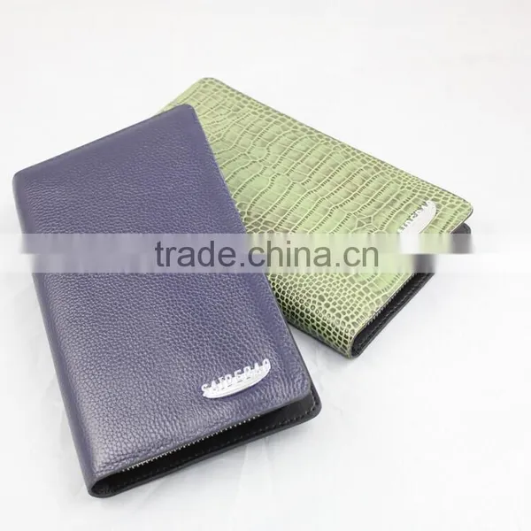 2015 Newest Style Leather Wallet, High Quality Different Leather Men's Wallet With Metal Logo Fashion Wallet