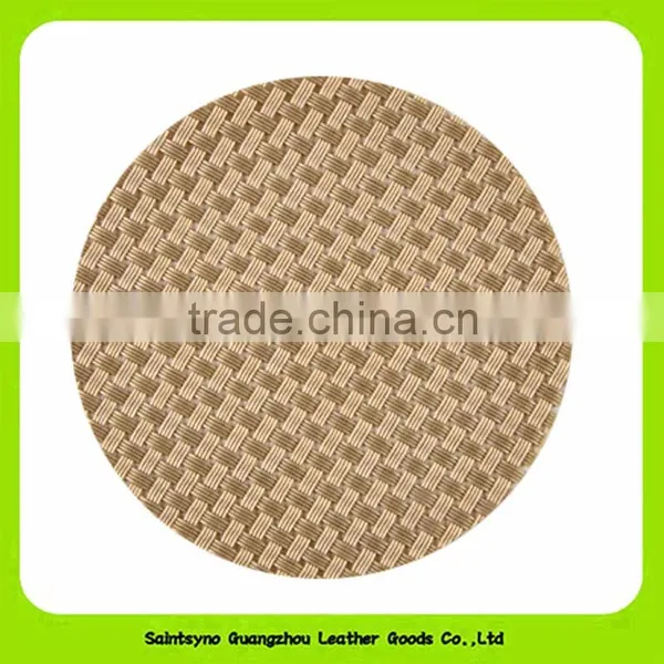 Hot-selling Eco-Friendly Gloss Black Faux Leather Cup Coasters 16028 photo-4
