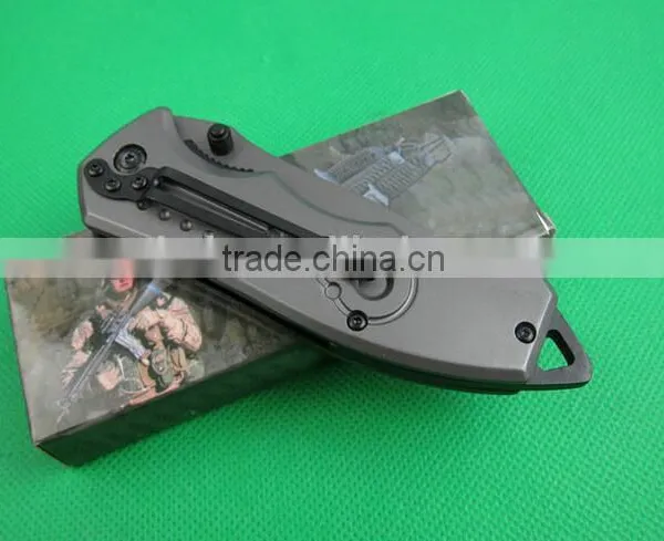 OEM Titanium Surface Folding Knife With 5CR13MOV Blades photo-5