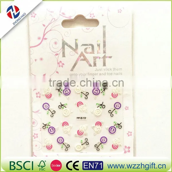 Hot Sale DIY Designs Nail Art Beauty Flower Water Stickers Nail Decals Nail Decoration Tools photo-3
