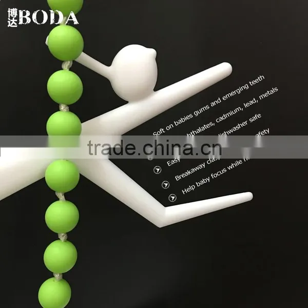 Beaded Statement Teething Nevklace Silicone Necklace photo-3