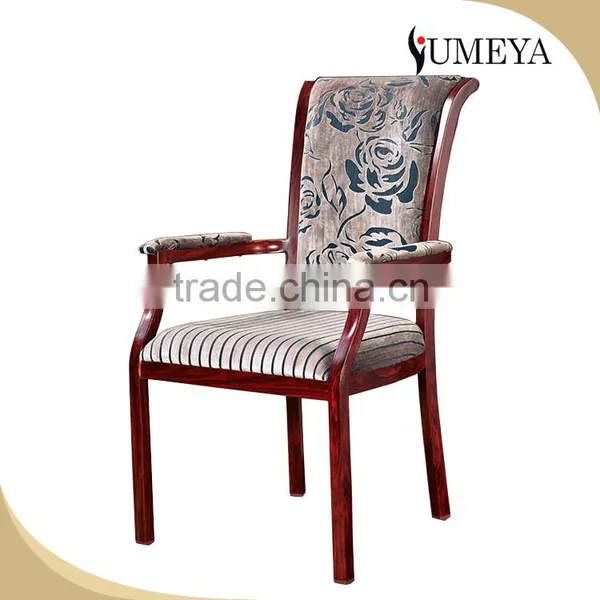 Hotel Furniture Armrest Wood Imitation Chair Antique Dining Chair for Sale photo-2