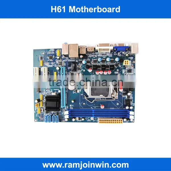 SATA 3Gb/s Connector LGA1155 H61 Chipset DDR3 Computer Motherboards Desktop photo-3