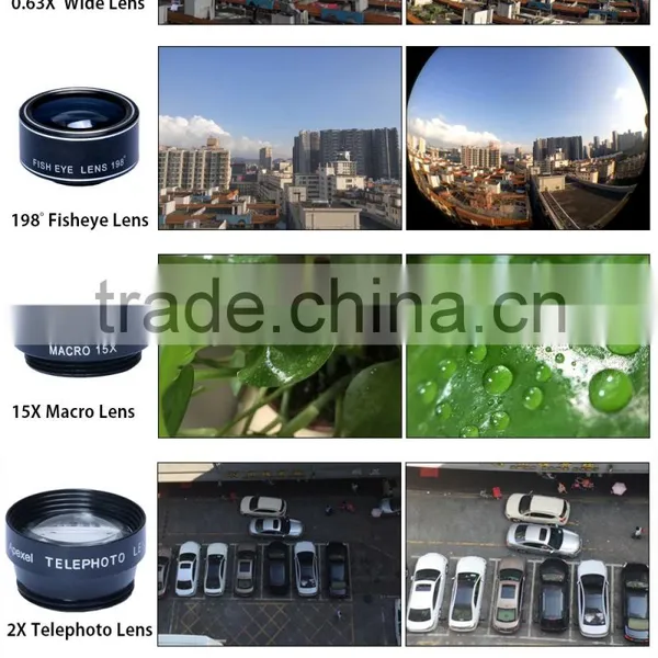 OEM Manufacturer Mobile Phone Lens Wide Angle+macro+fisheye+zoom+CPL 5 in 1 Camera Lens for IPhone 7 6s 6 5s 5 4s 4 photo-3