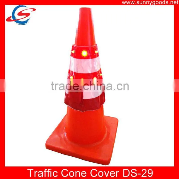 14pcs Led Top Flashing Road Safety Traffic Cone Hat