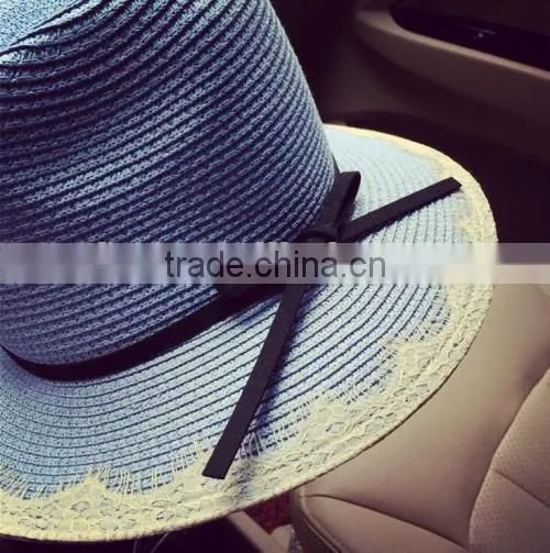 2016 Professional Factory Sale Handmade Straw Hats Boutique Shop New Arrived Women Straw Hat Wholesale photo-5