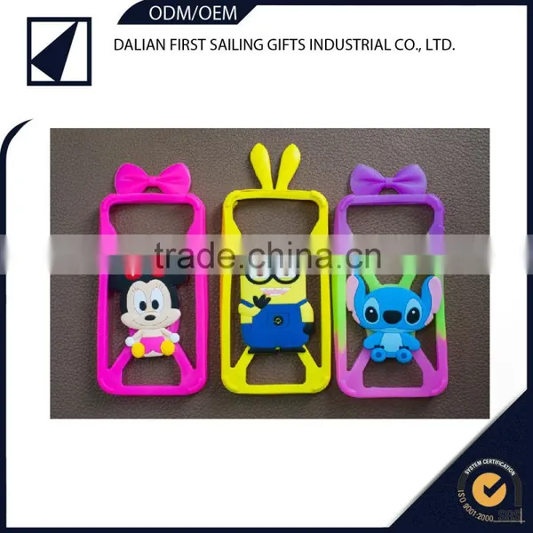 2015 New Design Cute 3D Rubber Cartoon Silica Phone Case Cover photo-4