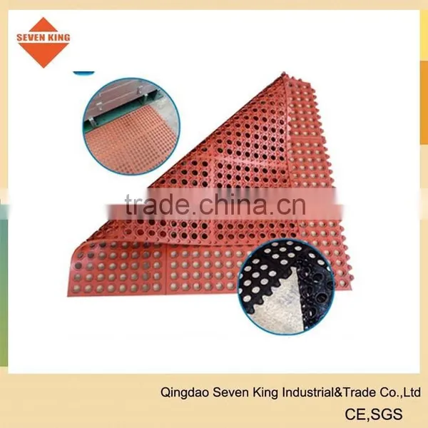 Waterproof Anti Slip Restaurant Kitchen Floor Rubber Hole Mats photo-2