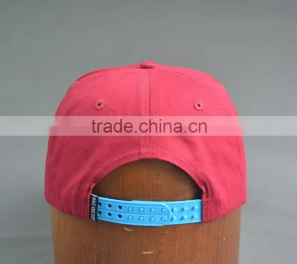 Custom 100% Cotton Twill 6-panel Snapback Cap With Woven Label photo-4