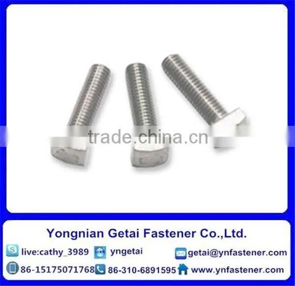 Square Head Bolts With Large/small, DIN933/931 H.D.G / Galvanized With Black /yellow Zinc Plated/blue White photo-5